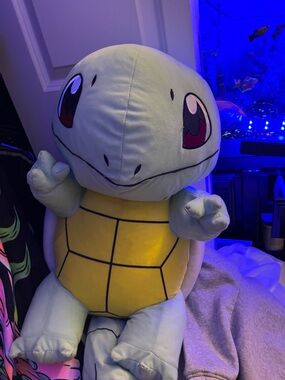 Squirtle Plush Toy - Light Blue & Yellow Pokemon Stuffed Animal